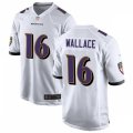 Baltimore Ravens #16 Tylan Wallace Nike White Vapor Limited Player Jersey