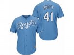 Kansas City Royals #41 Danny Duffy Replica Light Blue Alternate 1 Cool Base MLB Jersey