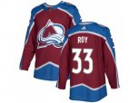 Colorado Avalanche #33 Patrick Roy Burgundy Home Authentic Stitched NHL Jersey