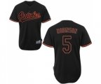 Baltimore Orioles #5 Brooks Robinson Authentic Black Fashion Baseball Jersey