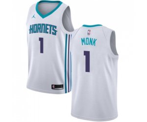 Charlotte Hornets #1 Malik Monk Swingman White Basketball Jersey - Association Edition