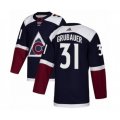 Colorado Avalanche #31 Philipp Grubauer Premier Navy Blue Alternate NHL Jersey