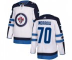 Winnipeg Jets #70 Joe Morrow Authentic White Away NHL Jersey
