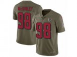 Atlanta Falcons #98 Takkarist McKinley Limited Olive 2017 Salute to Service NFL Jersey