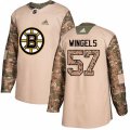 Boston Bruins #57 Tommy Wingels Authentic Camo Veterans Day Practice NHL Jersey