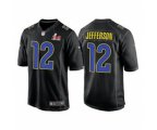 Los Angeles Rams #12 Van Jefferson Black 2022 Super Bowl LVI Game Stitched Jersey