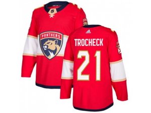 Florida Panthers #21 Vincent Trocheck Red Home Authentic Stitched NHL Jersey