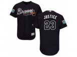 Atlanta Braves #23 David Justice Blue Flexbase Authentic Collection MLB Jersey
