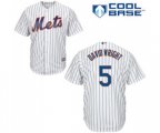 New York Mets #5 David Wright Replica White Home Cool Base Baseball Jersey