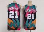 San Antonio Spurs #21 Tim Duncan Throwback basketball Jersey