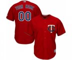 Minnesota Twins Customized Replica Scarlet Alternate Cool Base Baseball Jersey