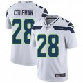 Seattle Seahawks #28 Justin Coleman White Vapor Untouchable Limited Player NFL Jersey