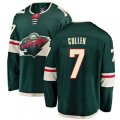 Minnesota Wild #7 Matt Cullen Authentic Green Home Fanatics Branded Breakaway NHL Jersey
