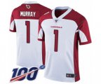 Arizona Cardinals #1 Kyler Murray White Vapor Untouchable Limited Player 100th Season Football Jersey