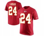 Kansas City Chiefs #24 Jordan Lucas Red Rush Pride Name & Number T-Shirt
