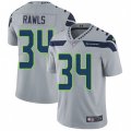 Seattle Seahawks #34 Thomas Rawls Grey Alternate Vapor Untouchable Limited Player NFL Jersey