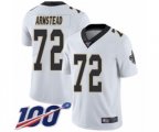 New Orleans Saints #72 Terron Armstead White Vapor Untouchable Limited Player 100th Season Football Jersey