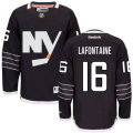 New York Islanders #16 Pat LaFontaine Premier Black Third NHL Jersey