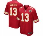 Kansas City Chiefs #13 Sammie Coates Game Red Team Color Football Jersey