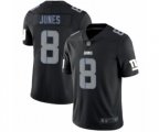 New York Giants #8 Daniel Jones Limited Black Rush Impact Football Jersey