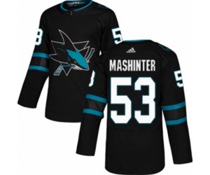 Adidas San Jose Sharks #53 Brandon Mashinter Premier Black Alternate NHL Jersey