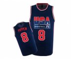 Nike Team USA #8 Scottie Pippen Authentic Navy Blue 2012 Olympic Retro Basketball Jersey