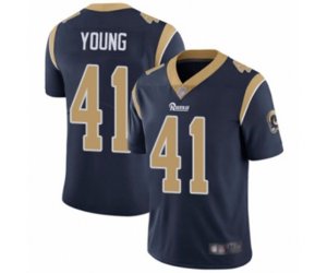 Los Angeles Rams #41 Kenny Young Navy Blue Team Color Vapor Untouchable Limited Player Football Jersey