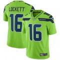 Seattle Seahawks #16 Tyler Lockett Limited Green Rush Vapor Untouchable NFL Jersey