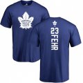 Toronto Maple Leafs #23 Eric Fehr Royal Blue Backer T-Shirt