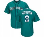 Seattle Mariners #9 Dee Gordon Authentic Teal Green Team Logo Fashion Cool Base Baseball Jersey