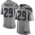 Seattle Seahawks #29 Earl Thomas III Limited Gray Gridiron NFL Jersey