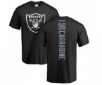Oakland Raiders #96 Cornellius Carradine Black Backer T-Shirt