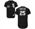 Chicago White Sox #25 James Shields Black Alternate Flex Base Authentic Collection Baseball Jersey