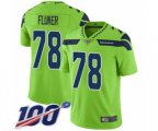 Seattle Seahawks #78 D.J. Fluker Limited Green Rush Vapor Untouchable 100th Season Football Jersey