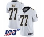 New Orleans Saints #77 Willie Roaf White Vapor Untouchable Limited Player 100th Season Football Jersey
