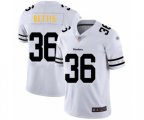 Pittsburgh Steelers #36 Jerome Bettis White Team Logo Fashion Limited Player Football Jersey