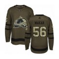 Colorado Avalanche #56 Cale Makar Authentic Green Salute to Service NHL Jersey