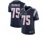 New England Patriots #75 Ted Karras Vapor Untouchable Limited Navy Blue Team Color NFL Jersey