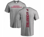 Arizona Cardinals #15 Michael Crabtree Ash Backer T-Shirt
