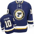 St. Louis Blues #10 Brayden Schenn Premier Navy Blue Third NHL Jersey