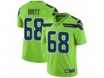 Seattle Seahawks #68 Justin Britt Vapor Untouchable Limited Green NFL Jersey