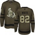 Ottawa Senators #82 Colin White Premier Green Salute to Service NHL Jersey