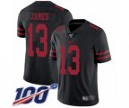 San Francisco 49ers #13 Richie James Black Vapor Untouchable Limited Player 100th Season Football Jersey