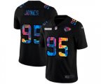 Kansas City Chiefs #95 Chris Jones Multi-Color Black 2020 NFL Crucial Catch Vapor Untouchable Limited Jersey