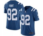 Indianapolis Colts #92 Margus Hunt Royal Blue Team Color Vapor Untouchable Limited Player Football Jersey