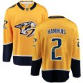 Nashville Predators #2 Dan Hamhuis Fanatics Branded Gold Home Breakaway NHL Jersey