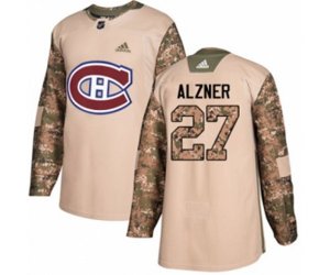 Montreal Canadiens #27 Karl Alzner Authentic Camo Veterans Day Practice NHL Jersey
