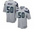 Seattle Seahawks #50 K.J. Wright Game Grey Alternate Football Jersey