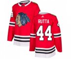 Chicago Blackhawks #44 Jan Rutta Authentic Red Fashion Gold NHL Jersey