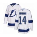 Tampa Bay Lightning #14 Patrick Maroon Authentic White Away Hockey Jersey